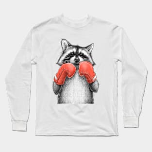 Raccoon boxer Long Sleeve T-Shirt